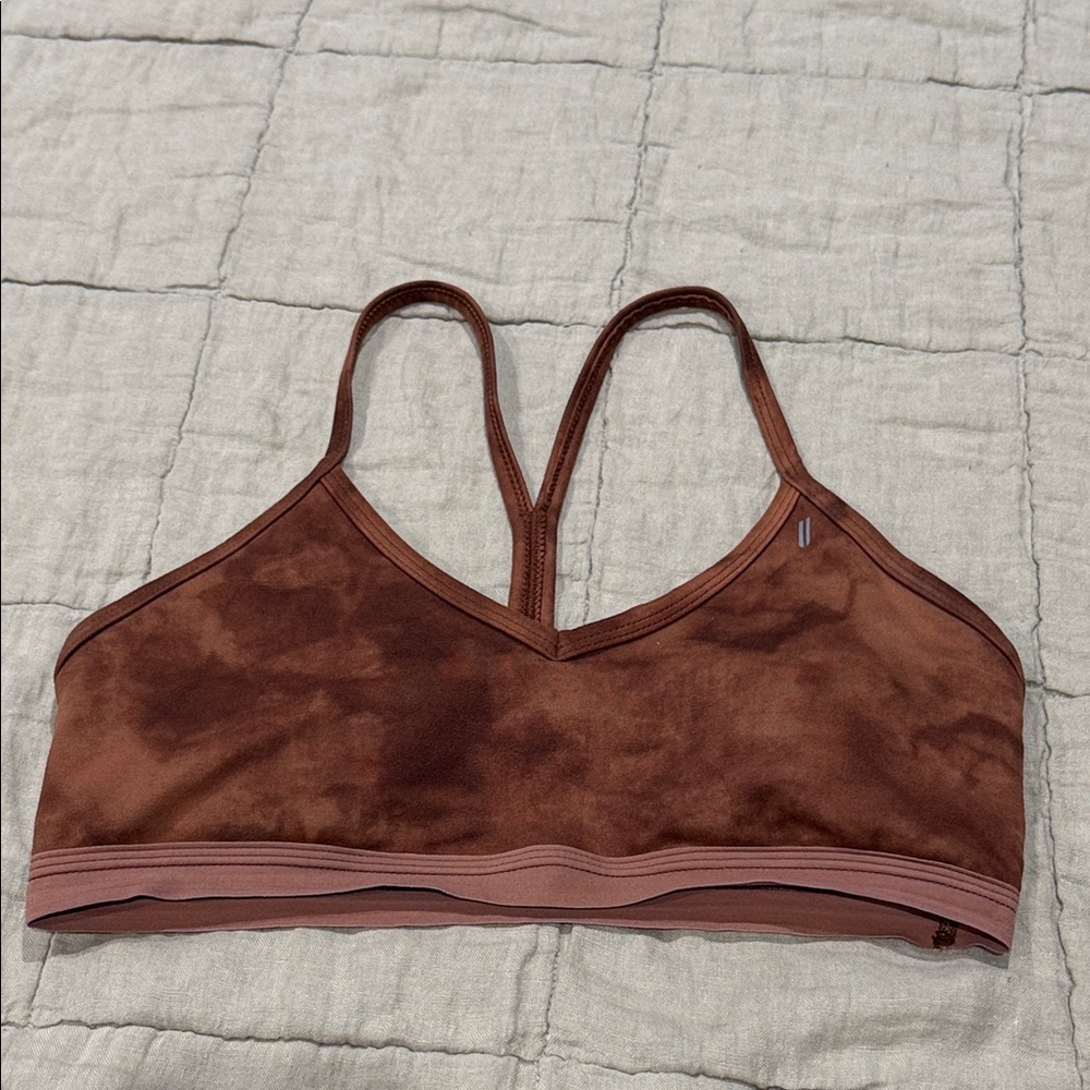 NOBULL Brown/Tan Tie-Dye Sports Bra size M